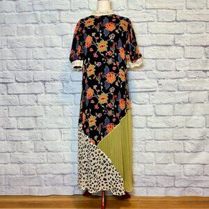 Anthropologie Verb Pallavi Singhee Soniya Patchwork Maxi Dress